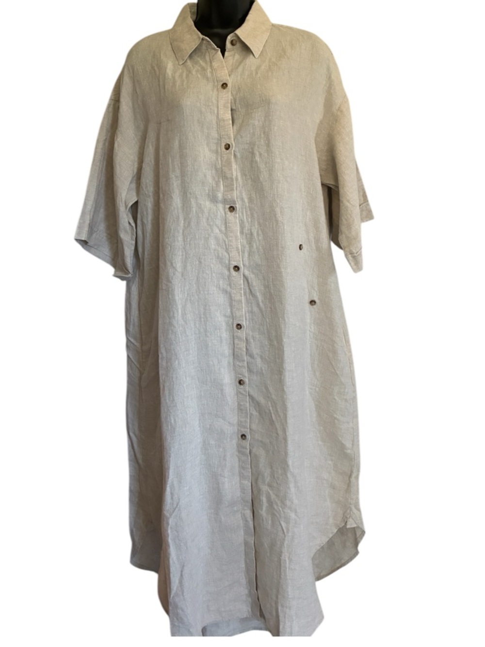 NWT Banana Republic Linen Maxi Dress -Beige Size L
